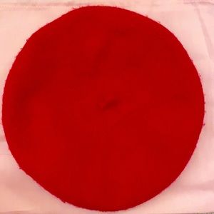 Red Wool Beret